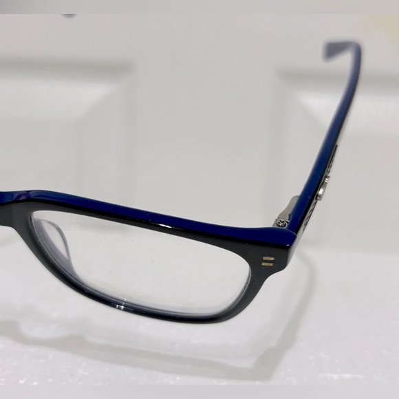 Mustang Eyeglass Frame  1918 Ebony Deep Blue - Picture 8 of 15